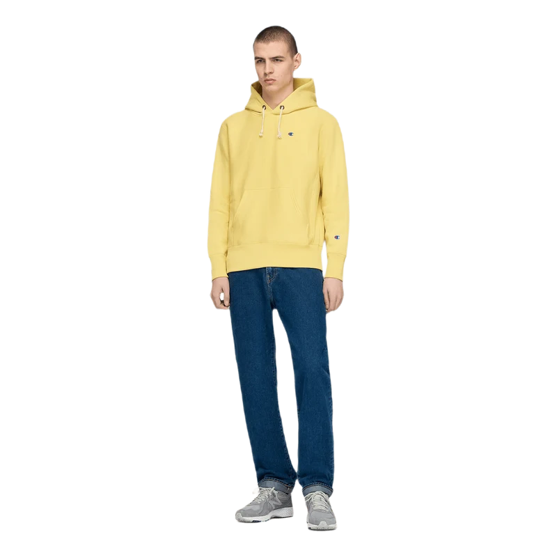 Reverse Weave Pullover Hood Khaki