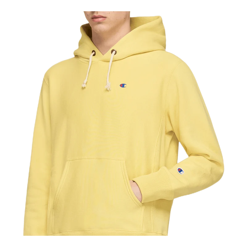 Reverse Weave Pullover Hood Khaki