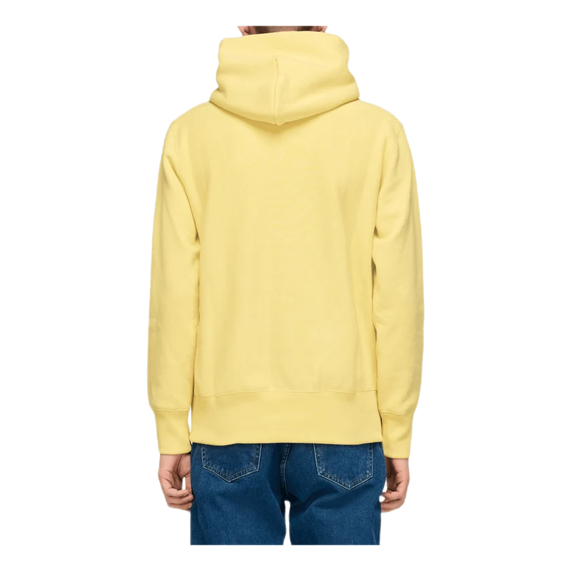 Reverse Weave Pullover Hood Khaki