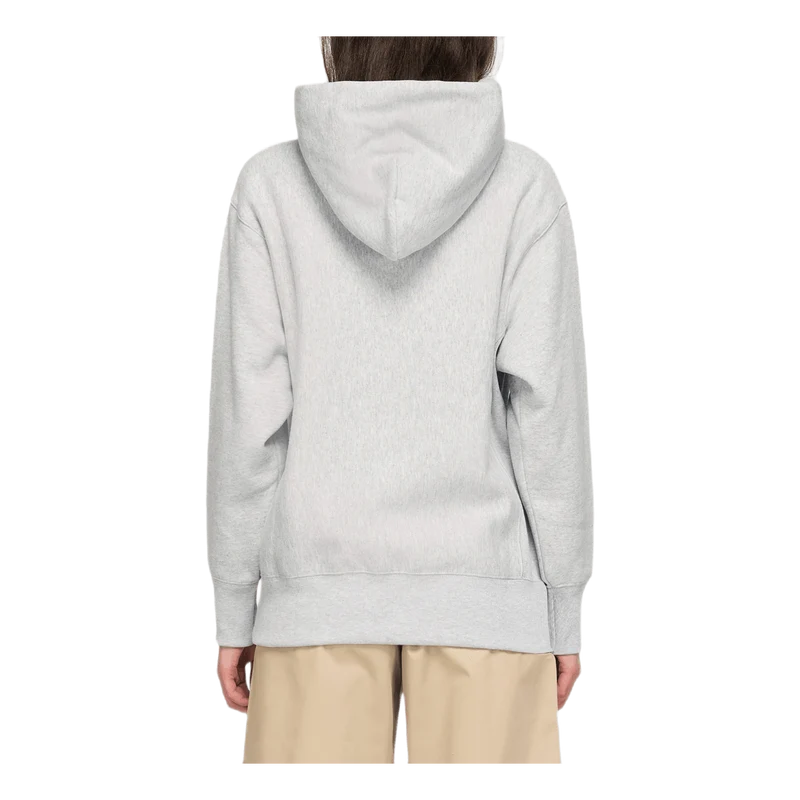 Small Script Hooded Sweatshirt Gray