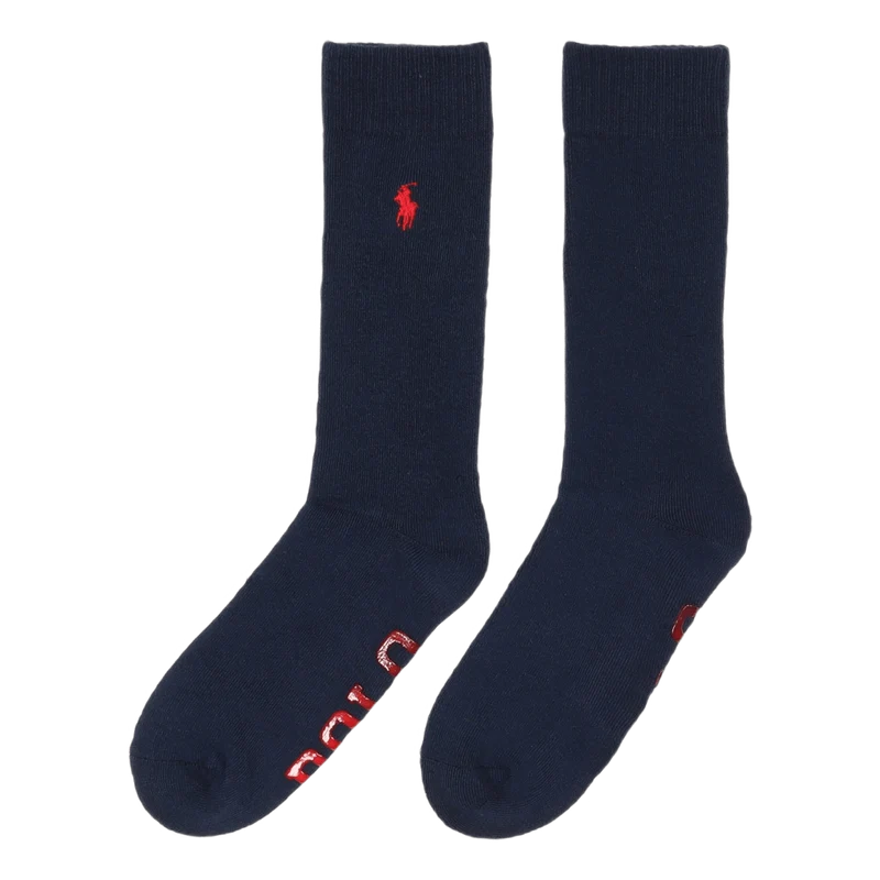 Cushioned Slipper Socks Cruise Navy