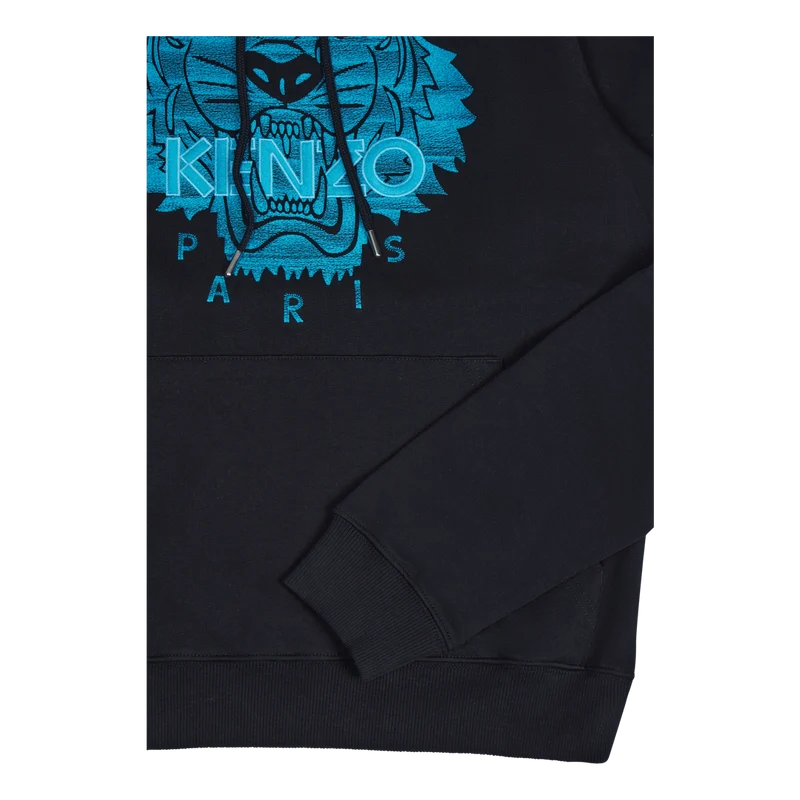 Neon Tiger Hoodie Black