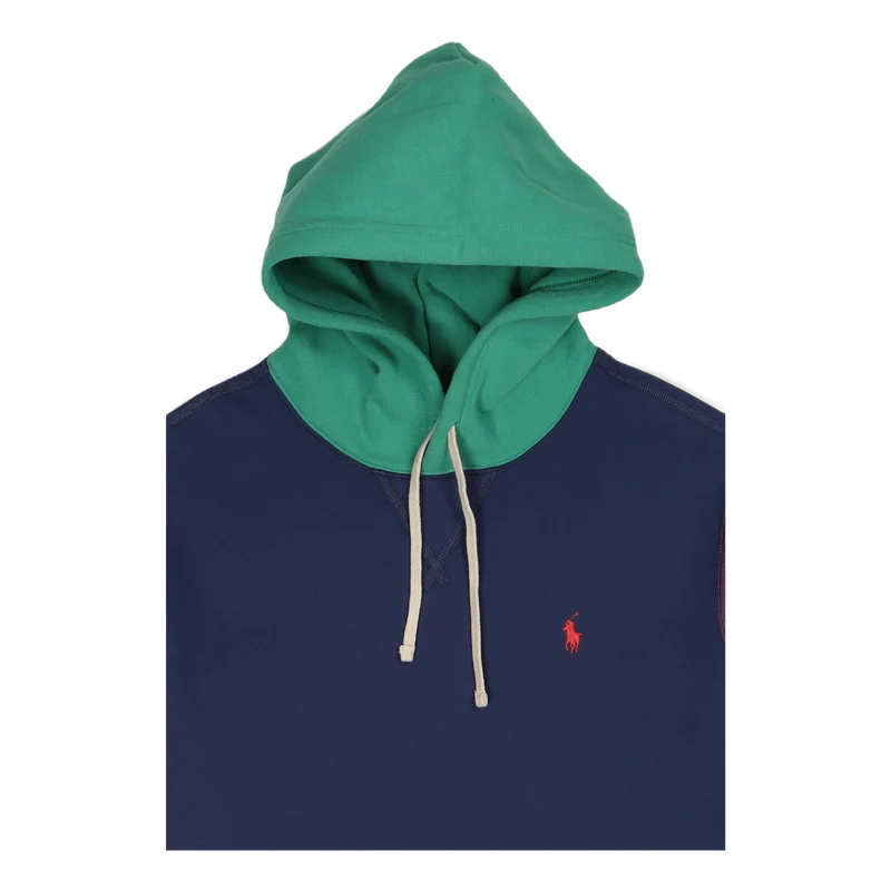 The RL Fleece Color-Blocked Hoodie Light Navy Multi