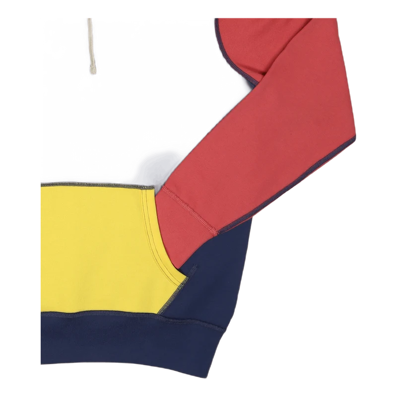 The RL Fleece Color-Blocked Hoodie Light Navy Multi