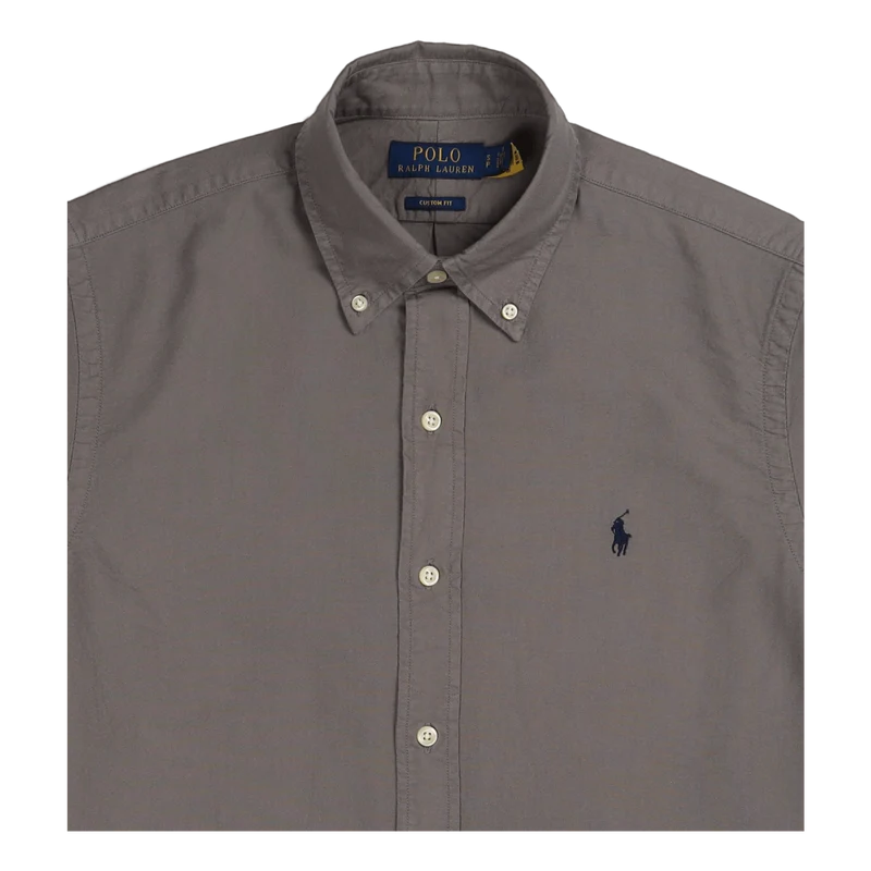 Custom Fit Garment-Dyed Oxford Shirt Perfect Grey