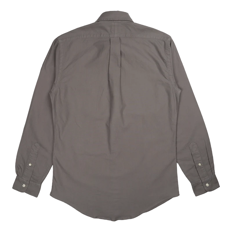 Custom Fit Garment-Dyed Oxford Shirt Perfect Grey