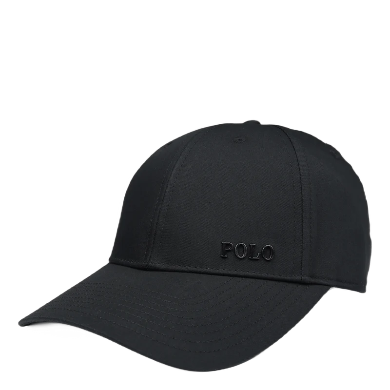 Logo-Plaque Ball Cap Polo Black