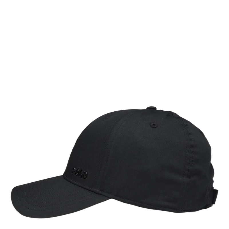 Logo-Plaque Ball Cap Polo Black