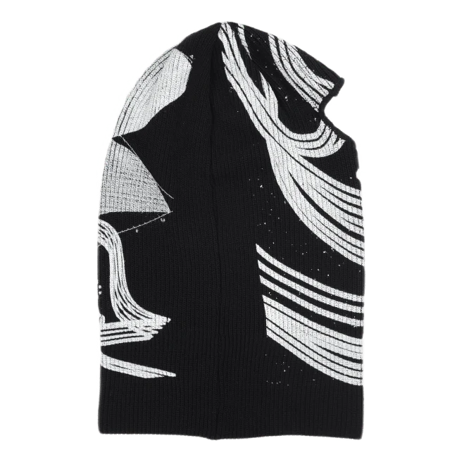 Allover Print Balaclava Black