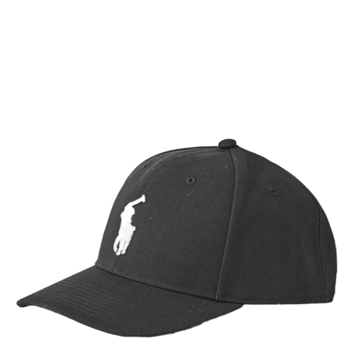Twill High-Crown Ball Cap Black