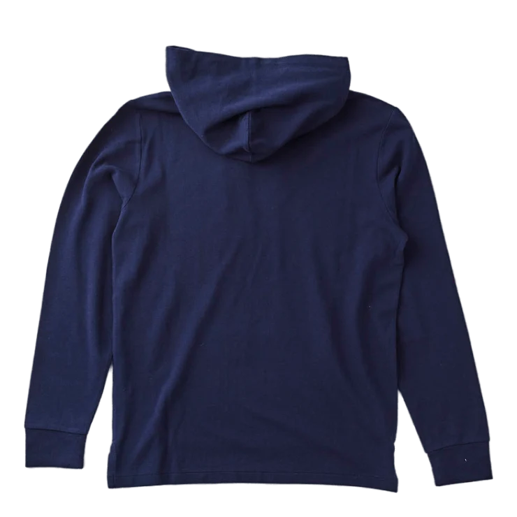 Mesh Hooded T-Shirt Blue