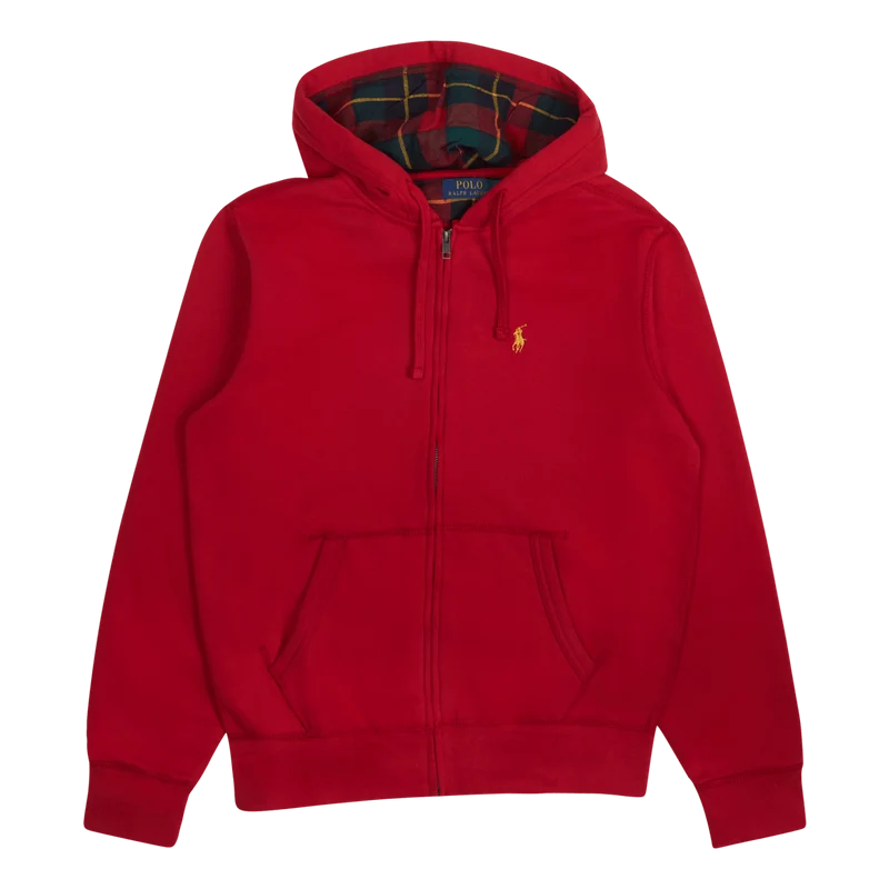 The RL Fleece Full-Zip Hoodie Red