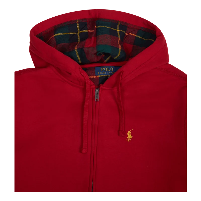 The RL Fleece Full-Zip Hoodie Red