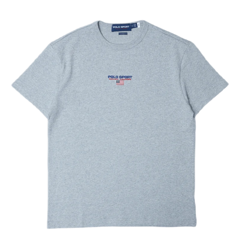 Classic Fit Polo Sport Jersey T-Shirt Grey Htr