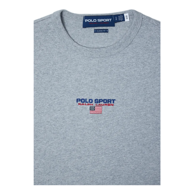 Classic Fit Polo Sport Jersey T-Shirt Grey Htr