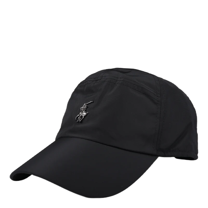 Pony-Plaque Commuter Cap Polo Black