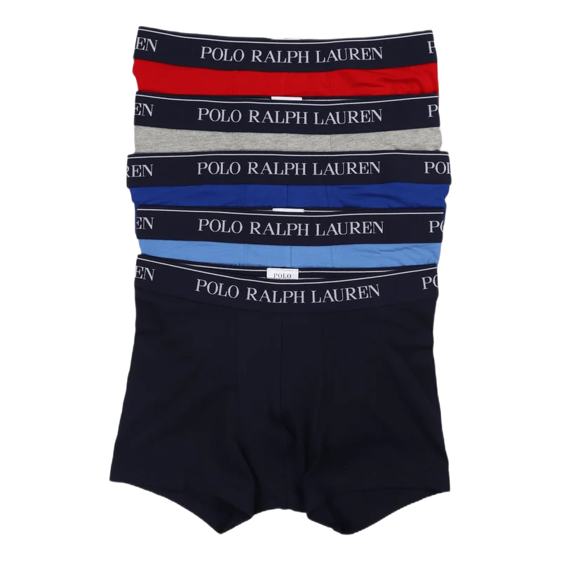 Classic Stretch Cotton Trunk 5-Pack 5Pk Rd/Gry/Ryl/Blu/Nvy