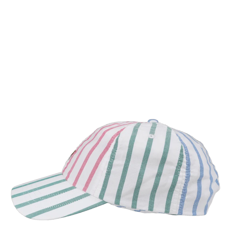 Cotton Chino Ball Cap Oxford Stripe Multi
