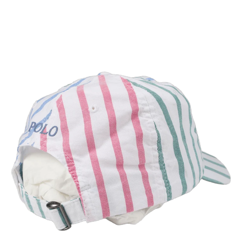 Cotton Chino Ball Cap Oxford Stripe Multi
