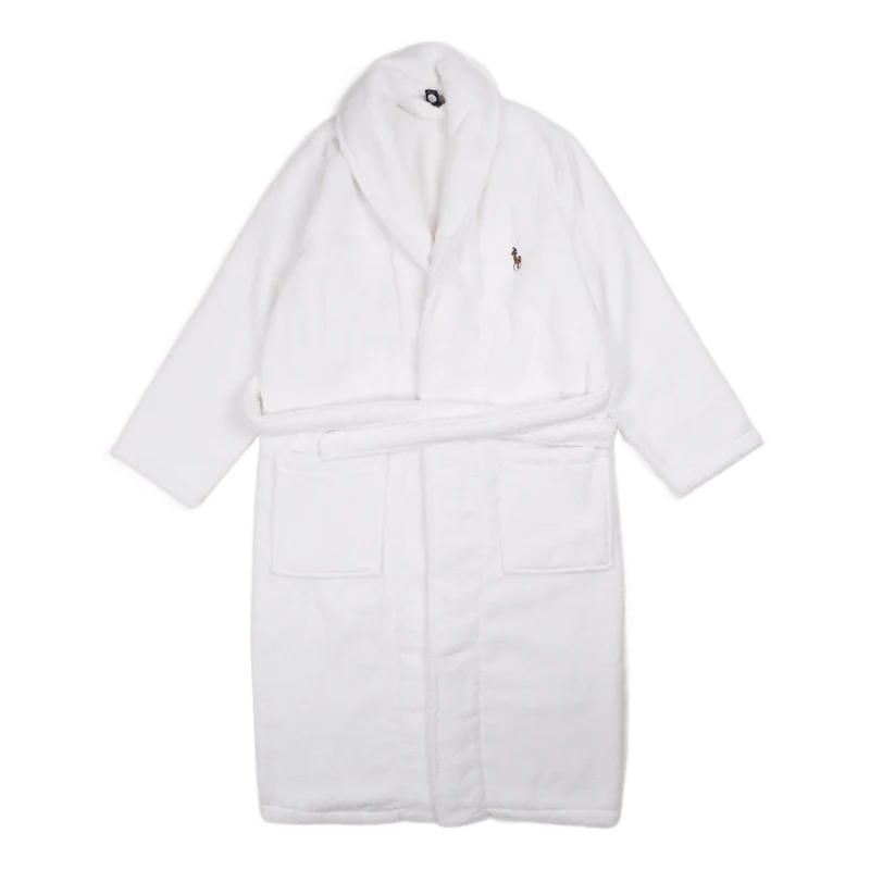 Cotton Terry Robe White