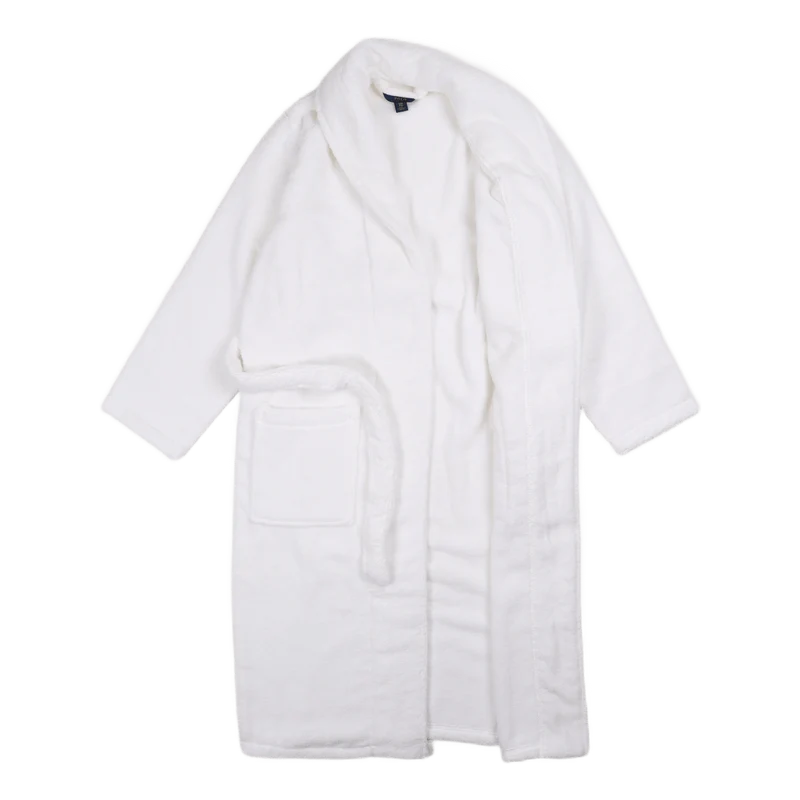 Cotton Terry Robe White