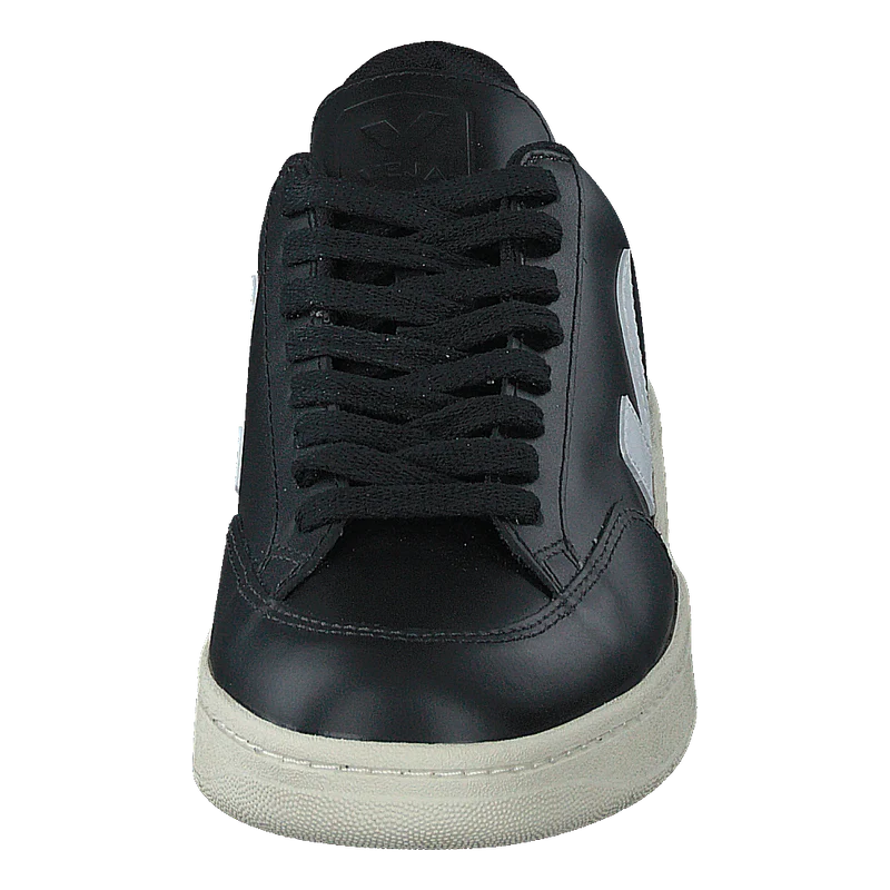 V-12 Leather Black_white Black White