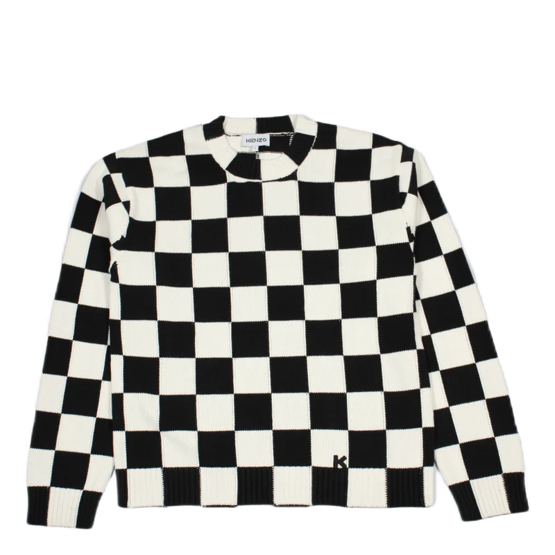 Checks Jumper White