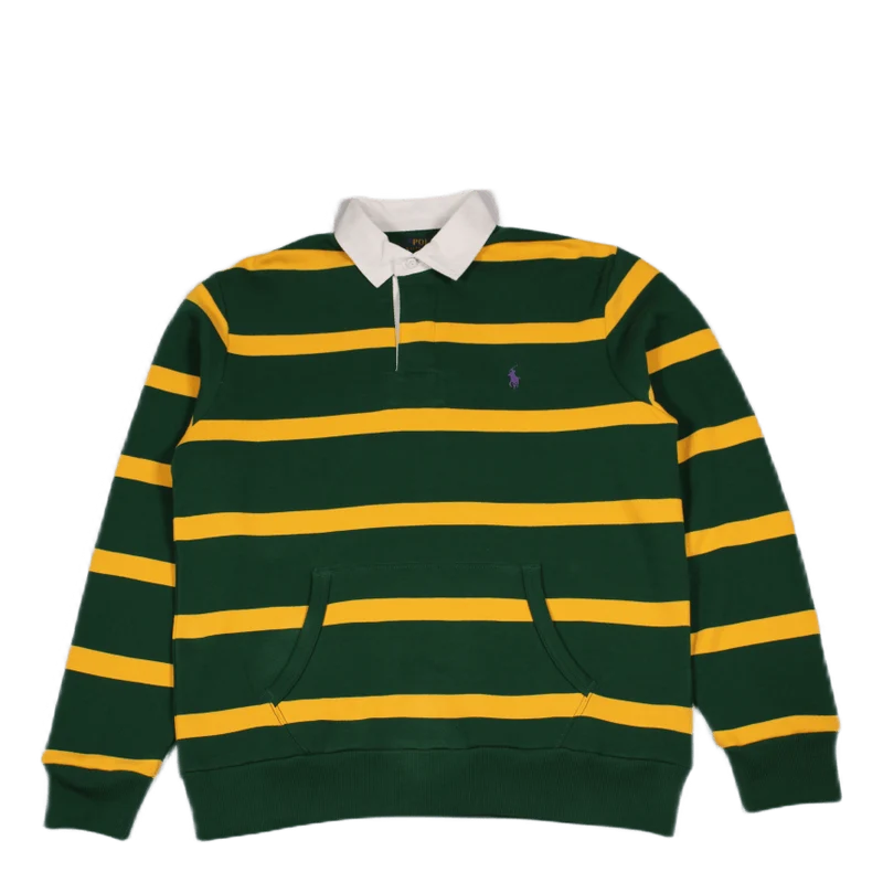 Striped Rugby Sweatshirt Grn/Gold