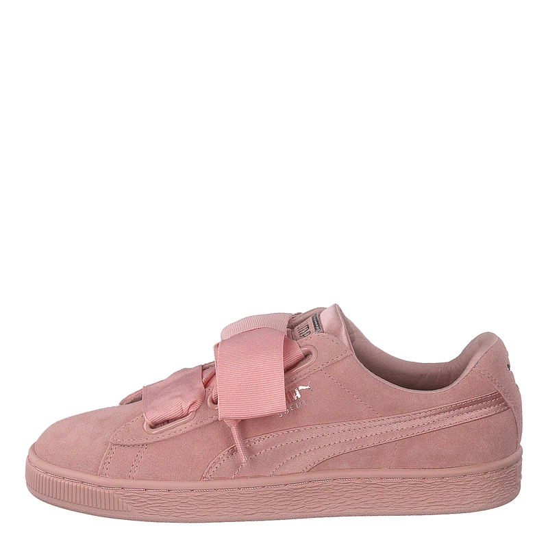 W Suede Heart Ep Pink