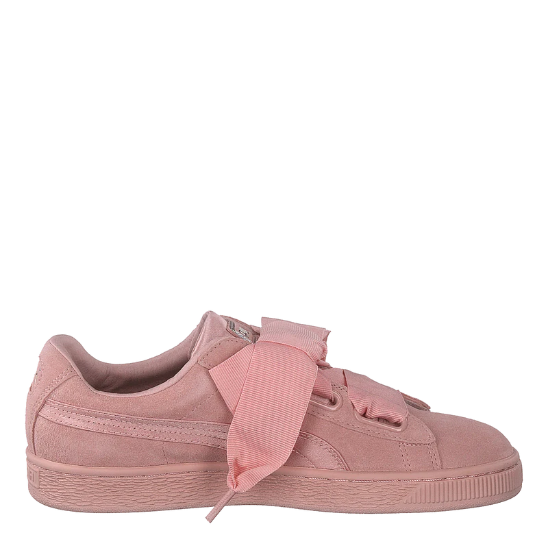 W Suede Heart Ep Pink