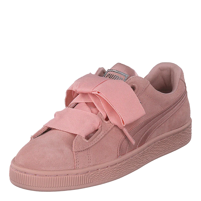 W Suede Heart Ep Pink