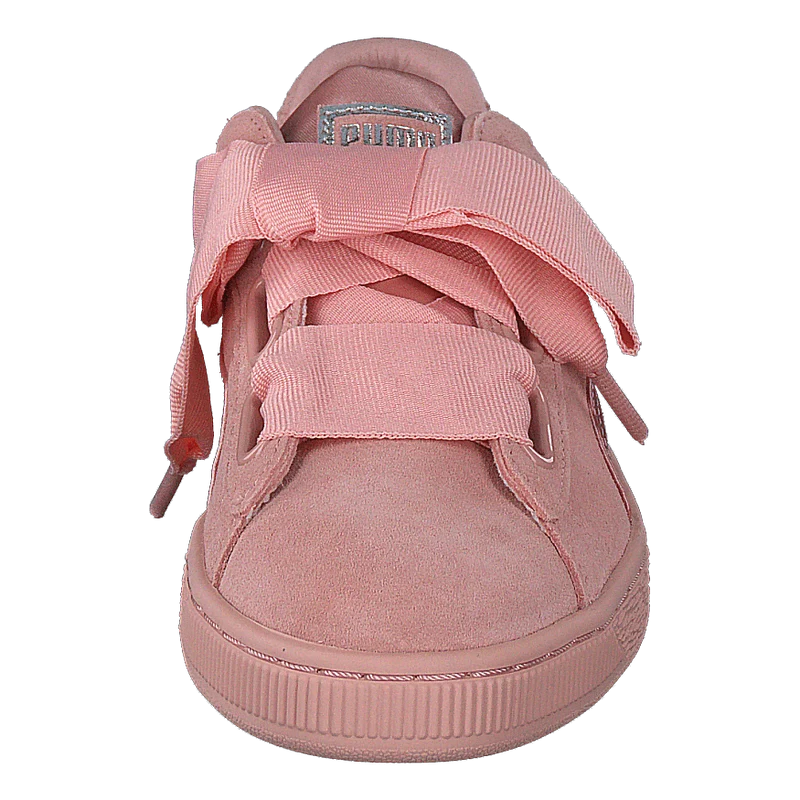 W Suede Heart Ep Pink