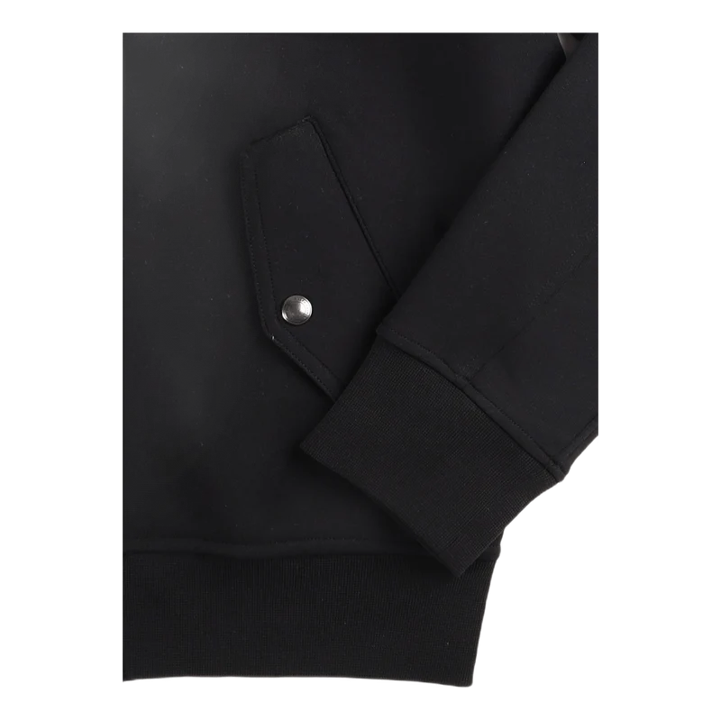 Double-Knit Bomber Jacket Polo Black