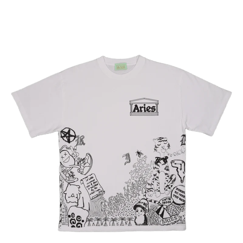 Doodle Ss Tee White
