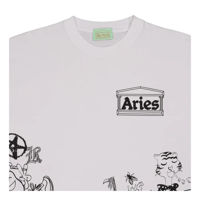 Doodle Ss Tee White