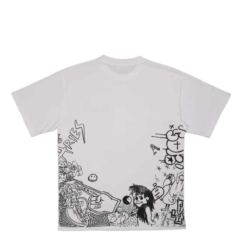 Doodle Ss Tee White