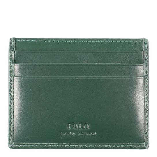 Polo Bear Leather Card Case Green