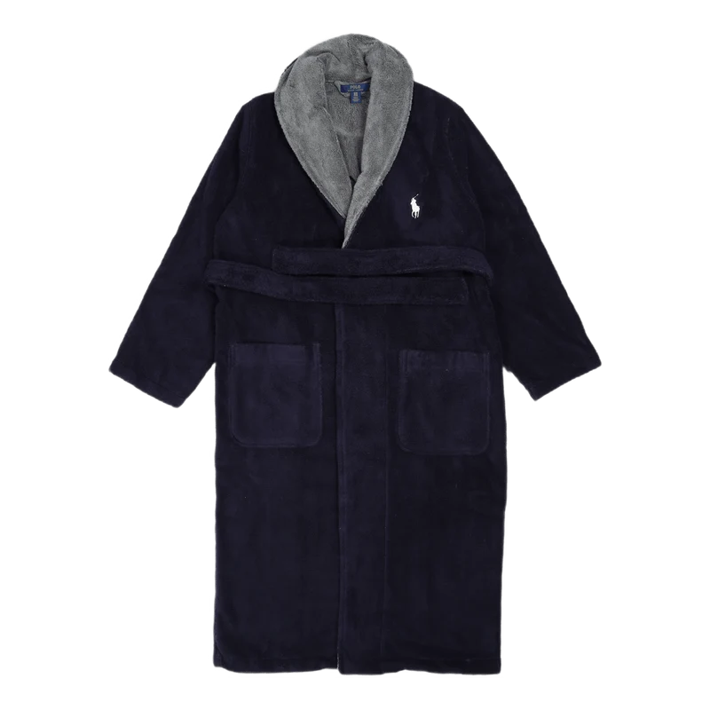 Cotton Terry Robe Cruise Navy Nevis Pp