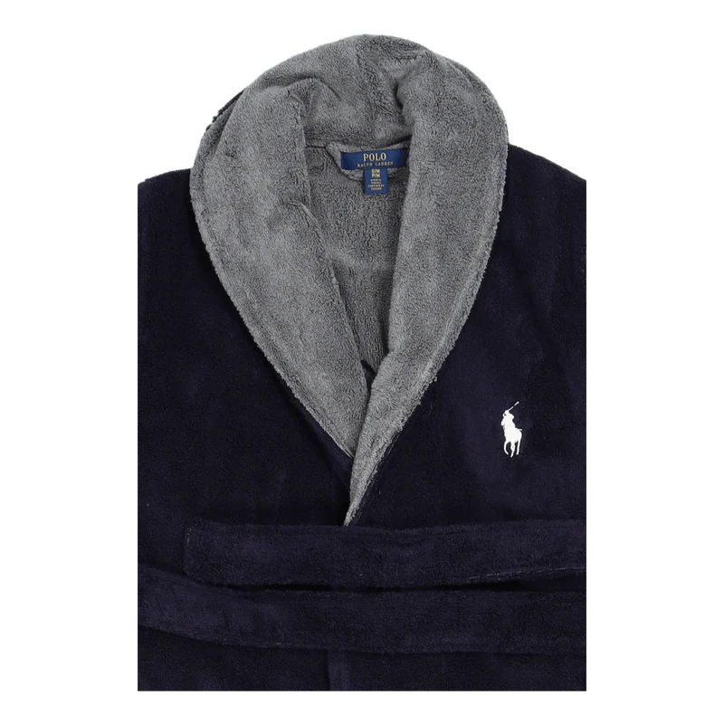 Cotton Terry Robe Cruise Navy Nevis Pp