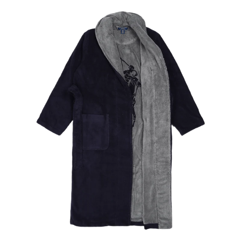Cotton Terry Robe Cruise Navy Nevis Pp
