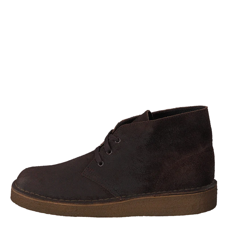 Desert Coal Dark Brown Suede