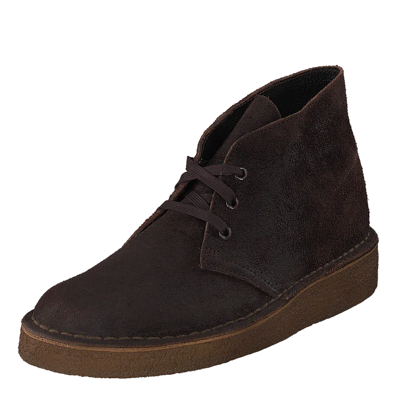 Desert Coal Dark Brown Suede