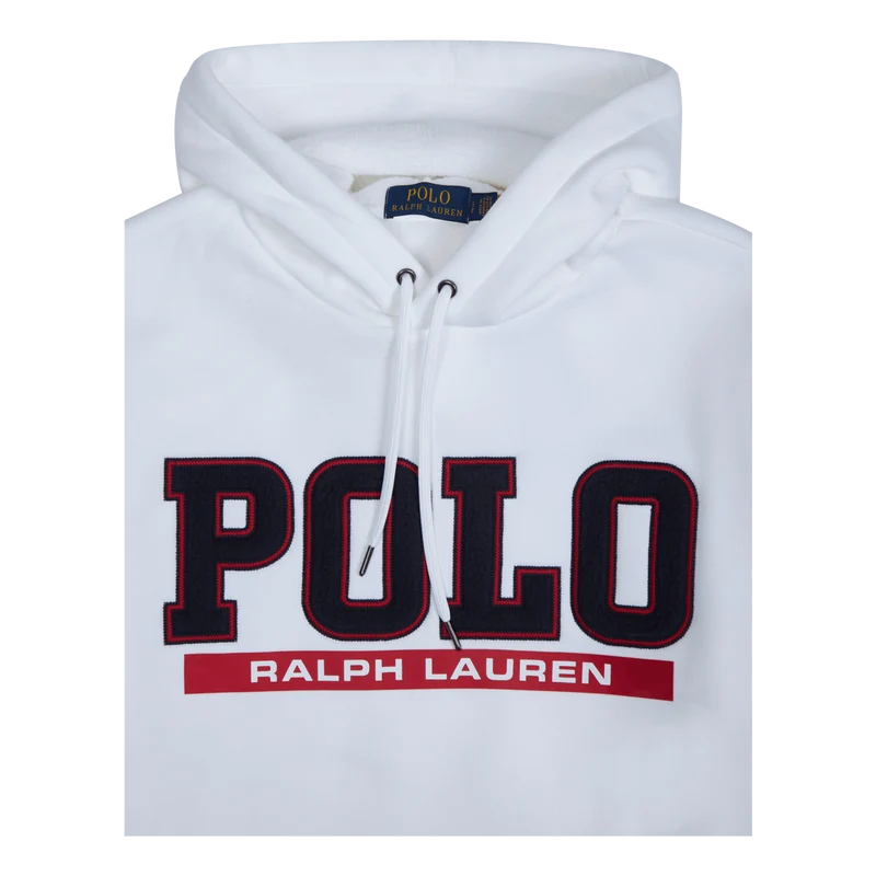 Double-Knit Fleece Hoodie White