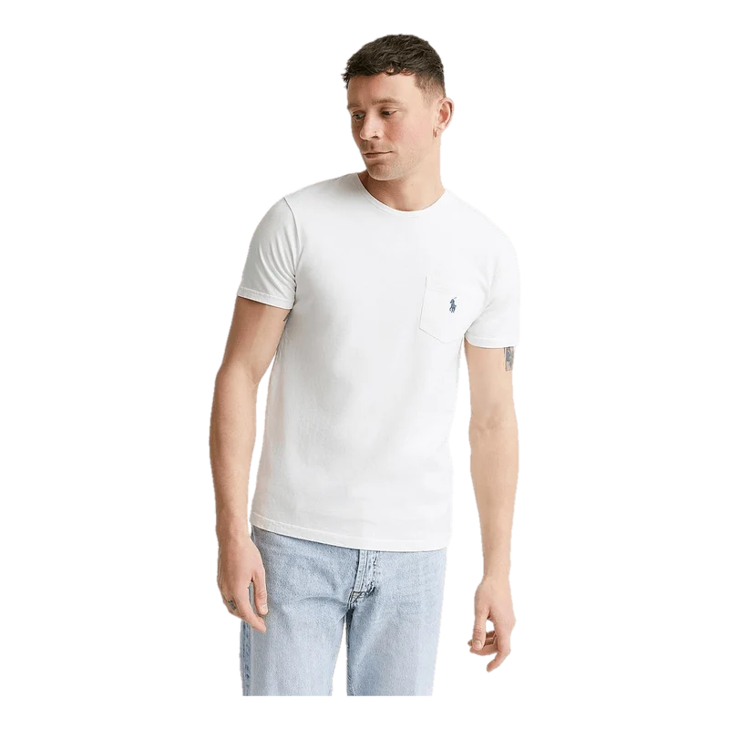 Polo Ralph Lauren Custom Slim Cotton-Linen Pocket T-Shirt