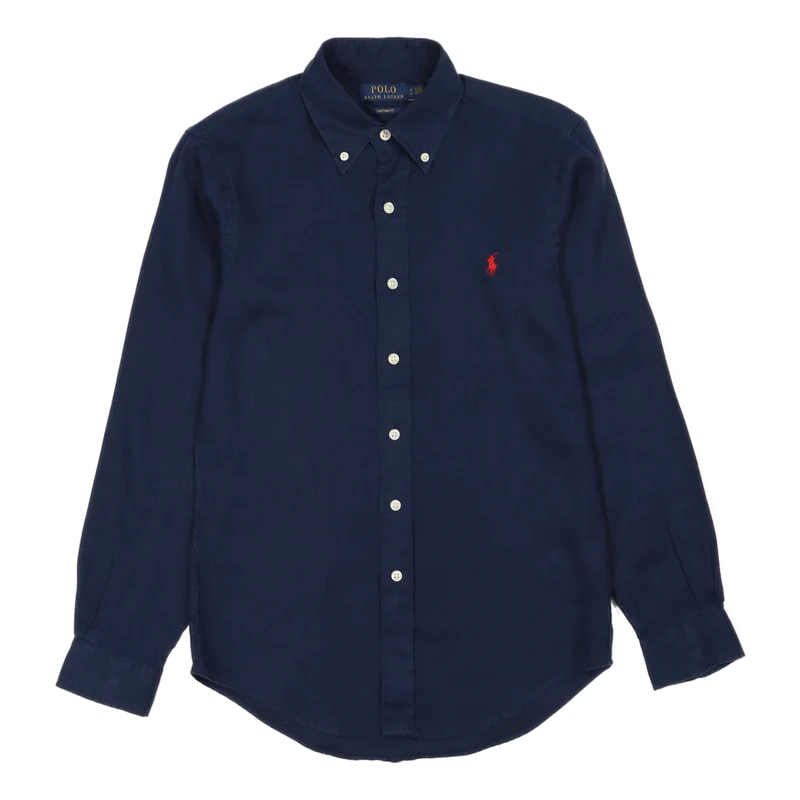 Custom Fit Linen Shirt Newport Navy