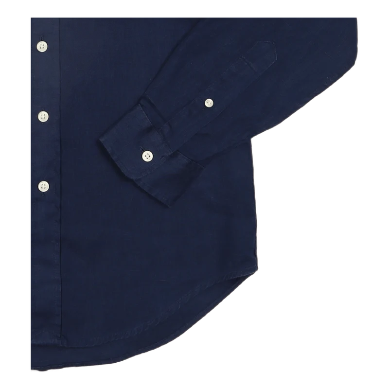 Custom Fit Linen Shirt Newport Navy