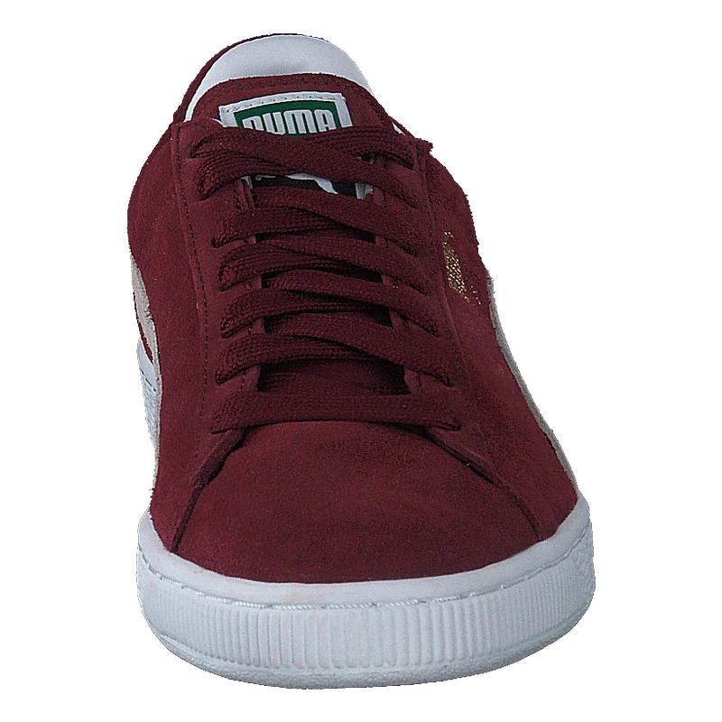 Suede Classic+ Cabernet-white