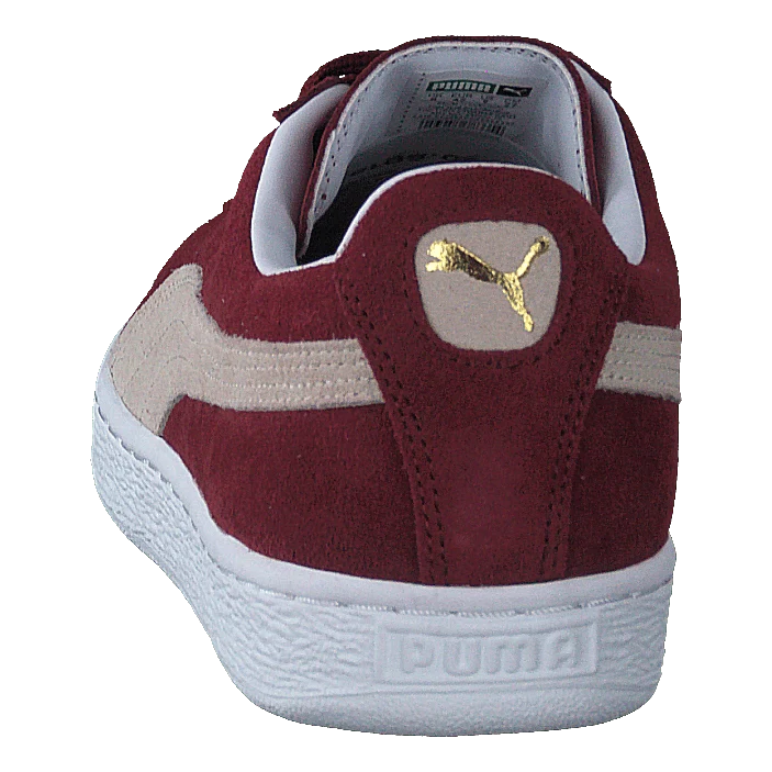Suede Classic+ Cabernet-white