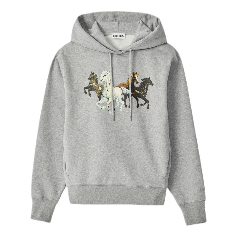Kenzo Chevaux Hoodie Gray