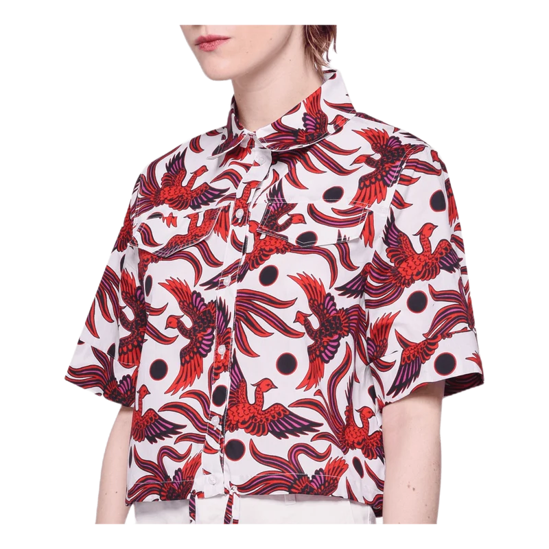 Cropped Shirt Red